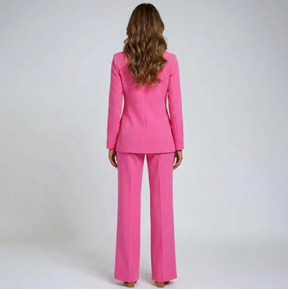 Blazer and Wide Leg Two Piece Set