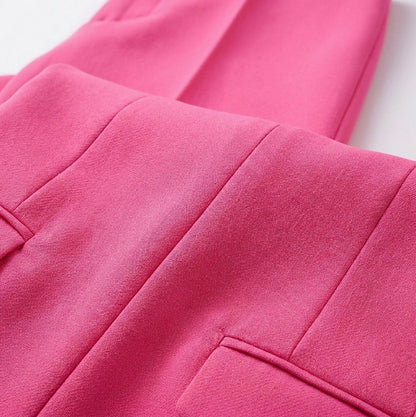 Blazer and Wide Leg Two Piece Set