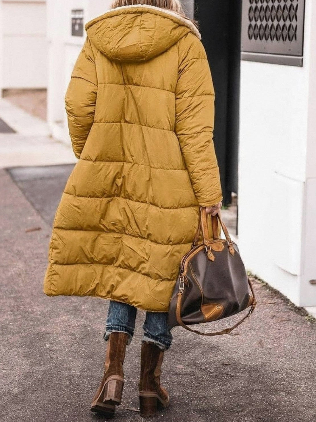 Borg Collar Flap Pocket Coat