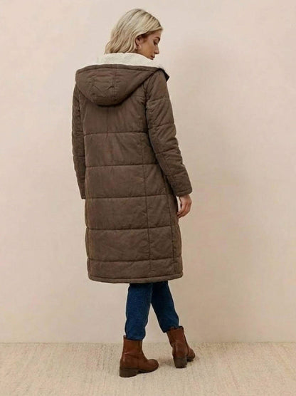 Borg Collar Flap Pocket Coat