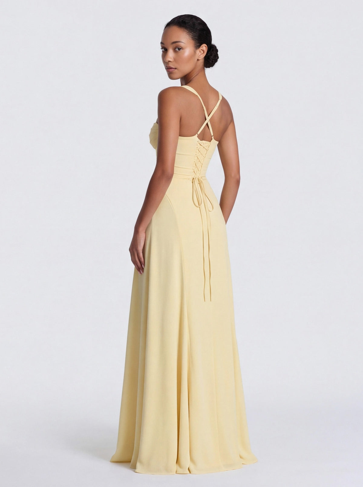 Corset Sweetheart Flared Maxi Dress