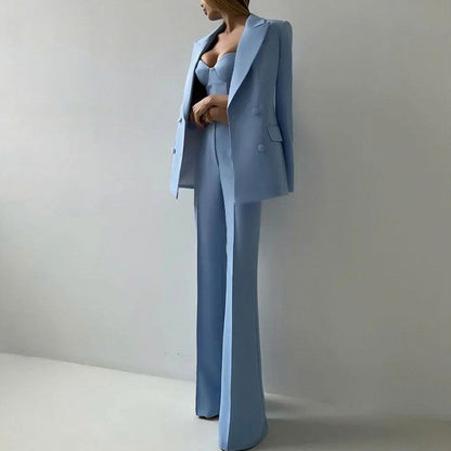 Corset Sweetheart Wide Leg Suit
