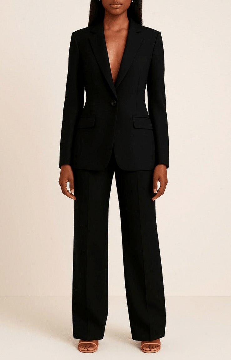 Crepe Long Sleeve Wide Leg Co Ord Set
