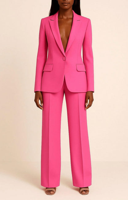 Crepe Long Sleeve Wide Leg Co Ord Set