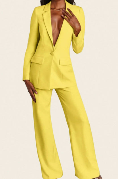 Crepe Long Sleeve Wide Leg Co Ord Set
