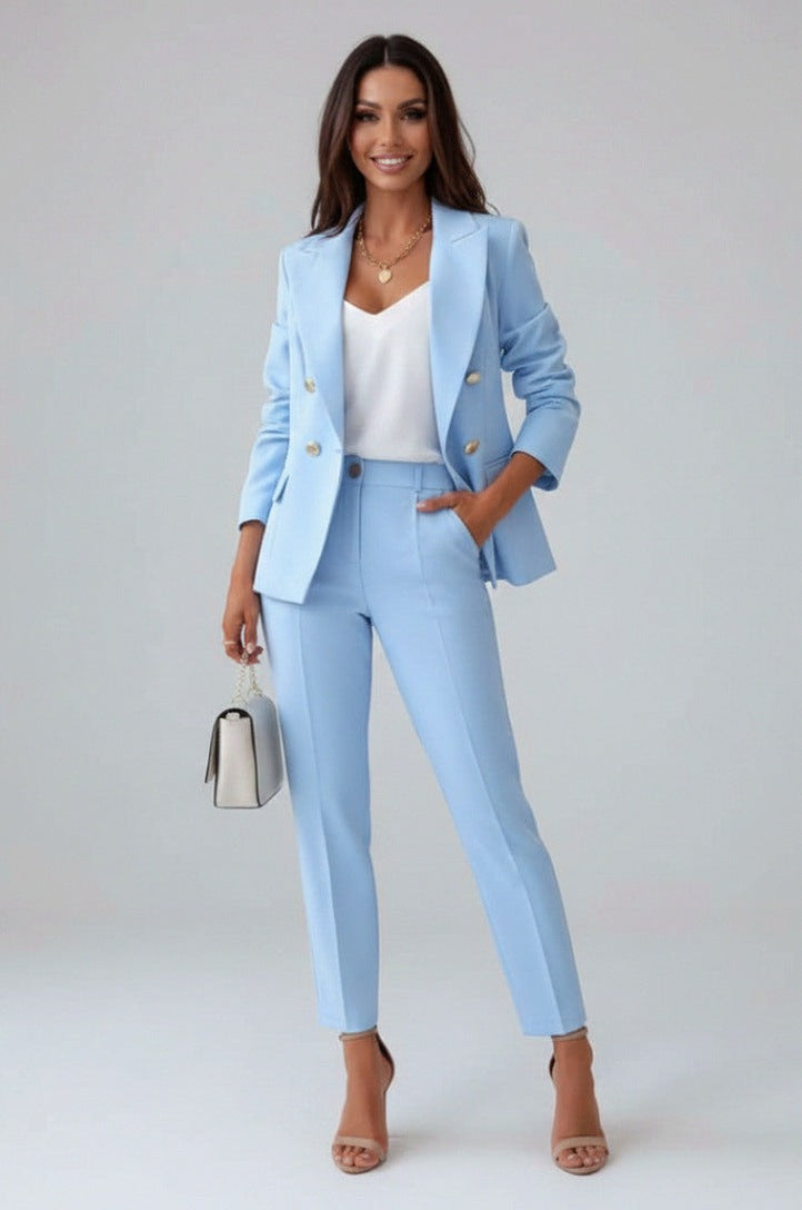 Double Breasted Trouser Co Ord Set