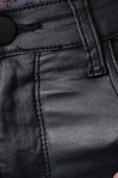 Faux Leather Skinny Trousers