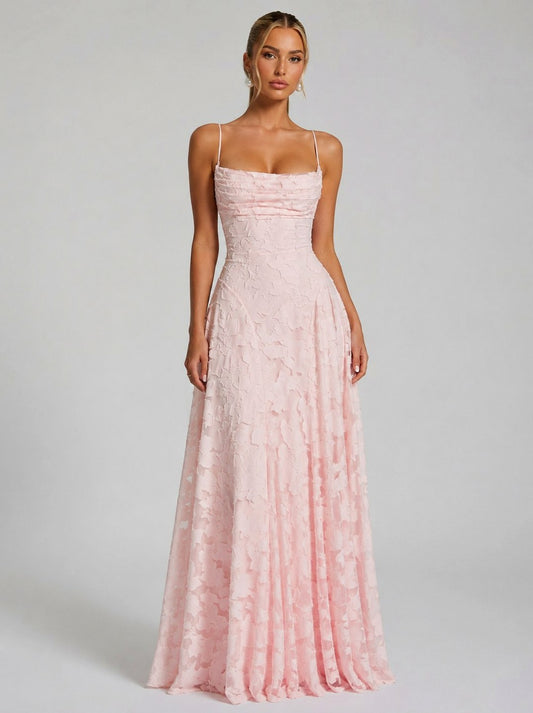 Floral Ruched Maxi Dress