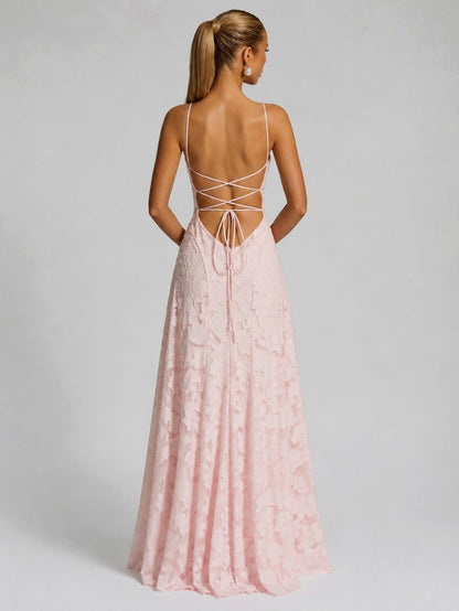 Floral Ruched Maxi Dress