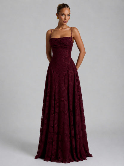 Floral Ruched Maxi Dress