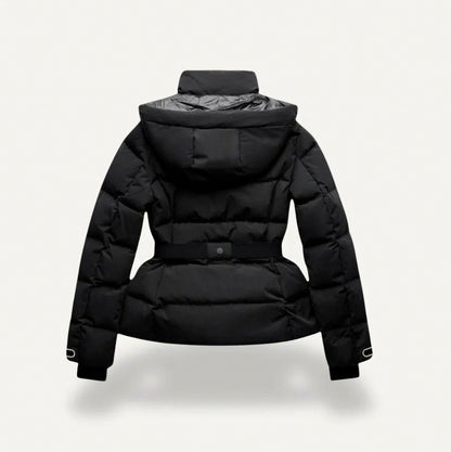 Hooded Quilted Belted Puffer Jacket