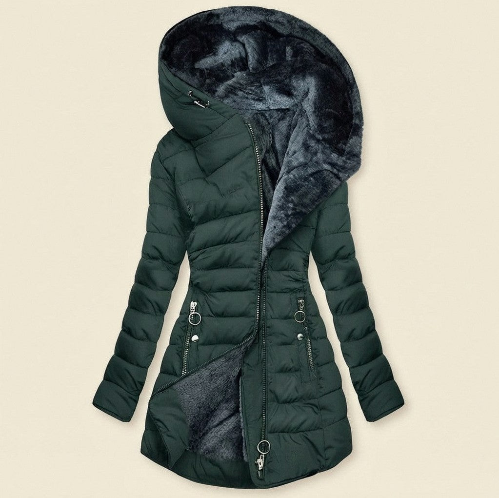 Hooded Quilted Puffer Coat