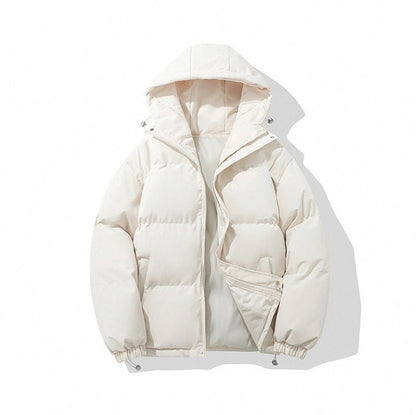 Hooded Zip Front Puffer Jacket
