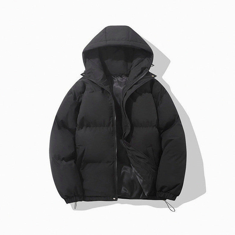 Hooded Zip Front Puffer Jacket