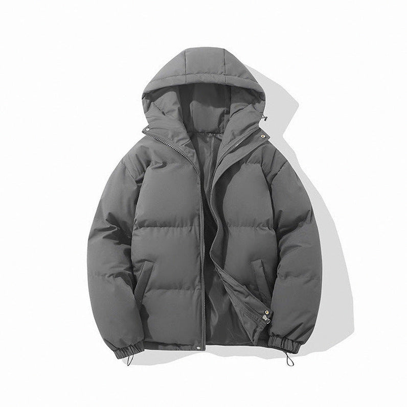 Hooded Zip Front Puffer Jacket