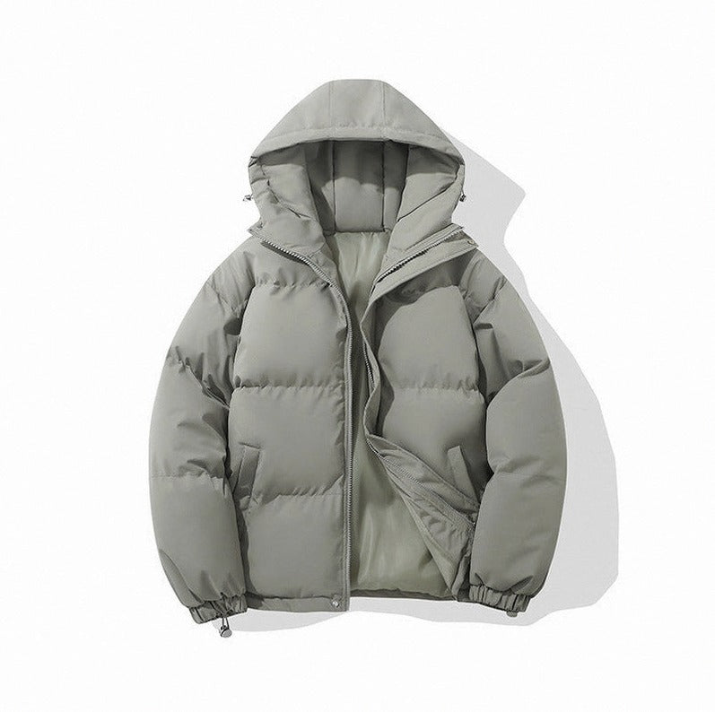 Hooded Zip Front Puffer Jacket