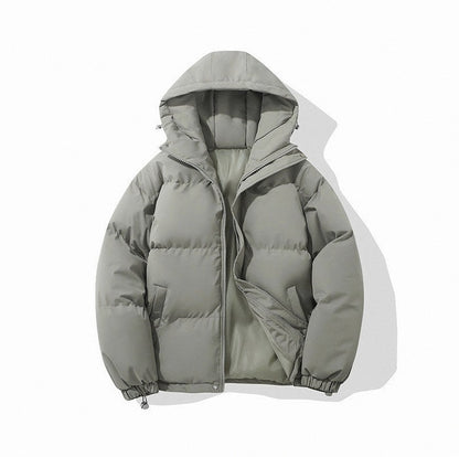 Hooded Zip Front Puffer Jacket
