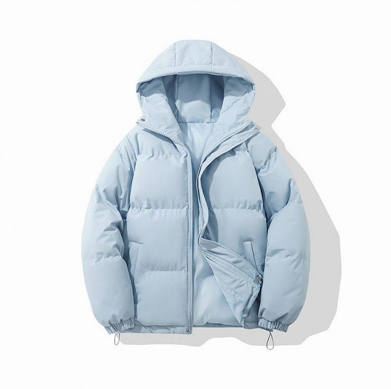Hooded Zip Front Puffer Jacket