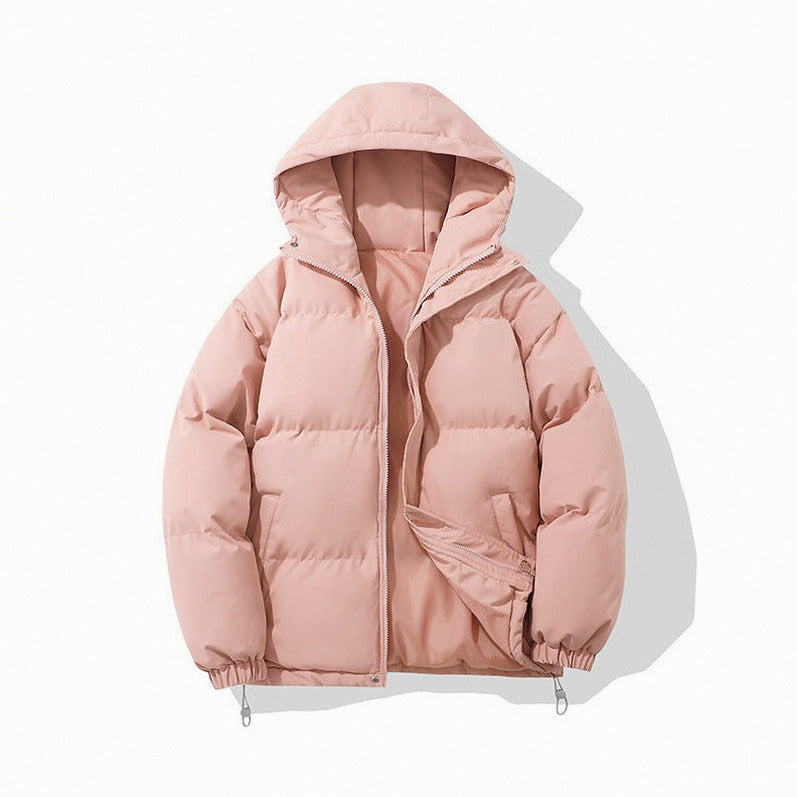 Hooded Zip Front Puffer Jacket