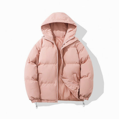 Hooded Zip Front Puffer Jacket