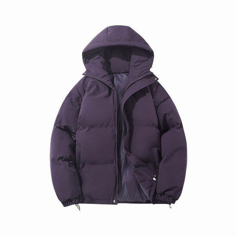 Hooded Zip Front Puffer Jacket