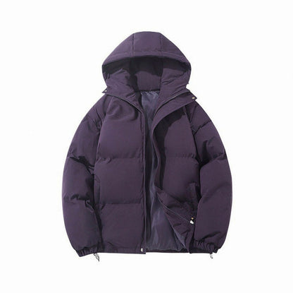 Hooded Zip Front Puffer Jacket