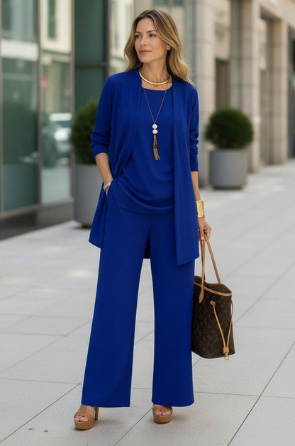 Jersey Long Sleeve Cardigan Co Ord Set