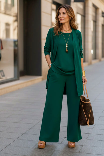 Jersey Long Sleeve Cardigan Co Ord Set