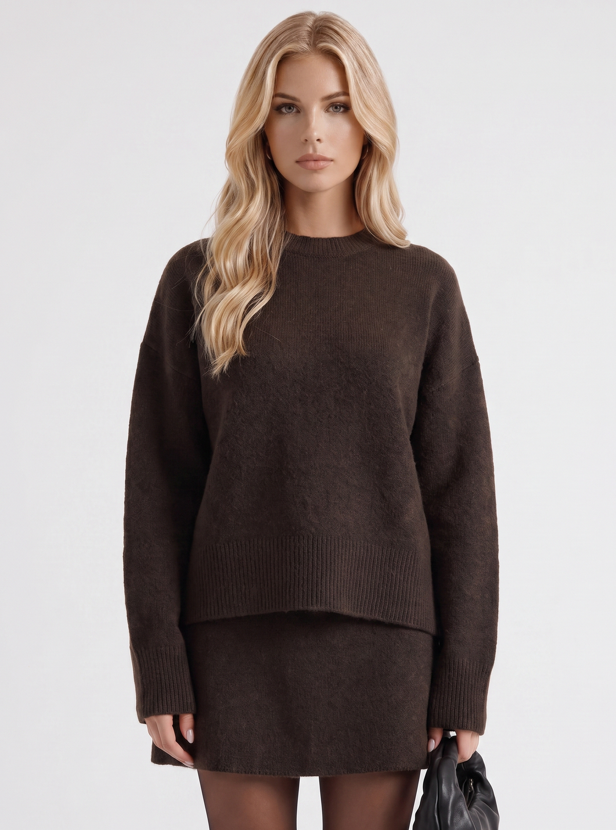 Knit Long Sleeve Mini Co Ord Set