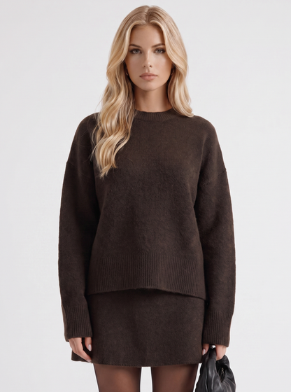 Knit Long Sleeve Mini Co Ord Set