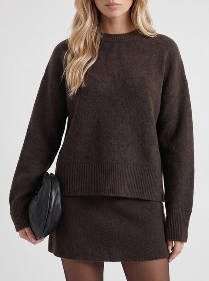 Knit Long Sleeve Mini Co Ord Set