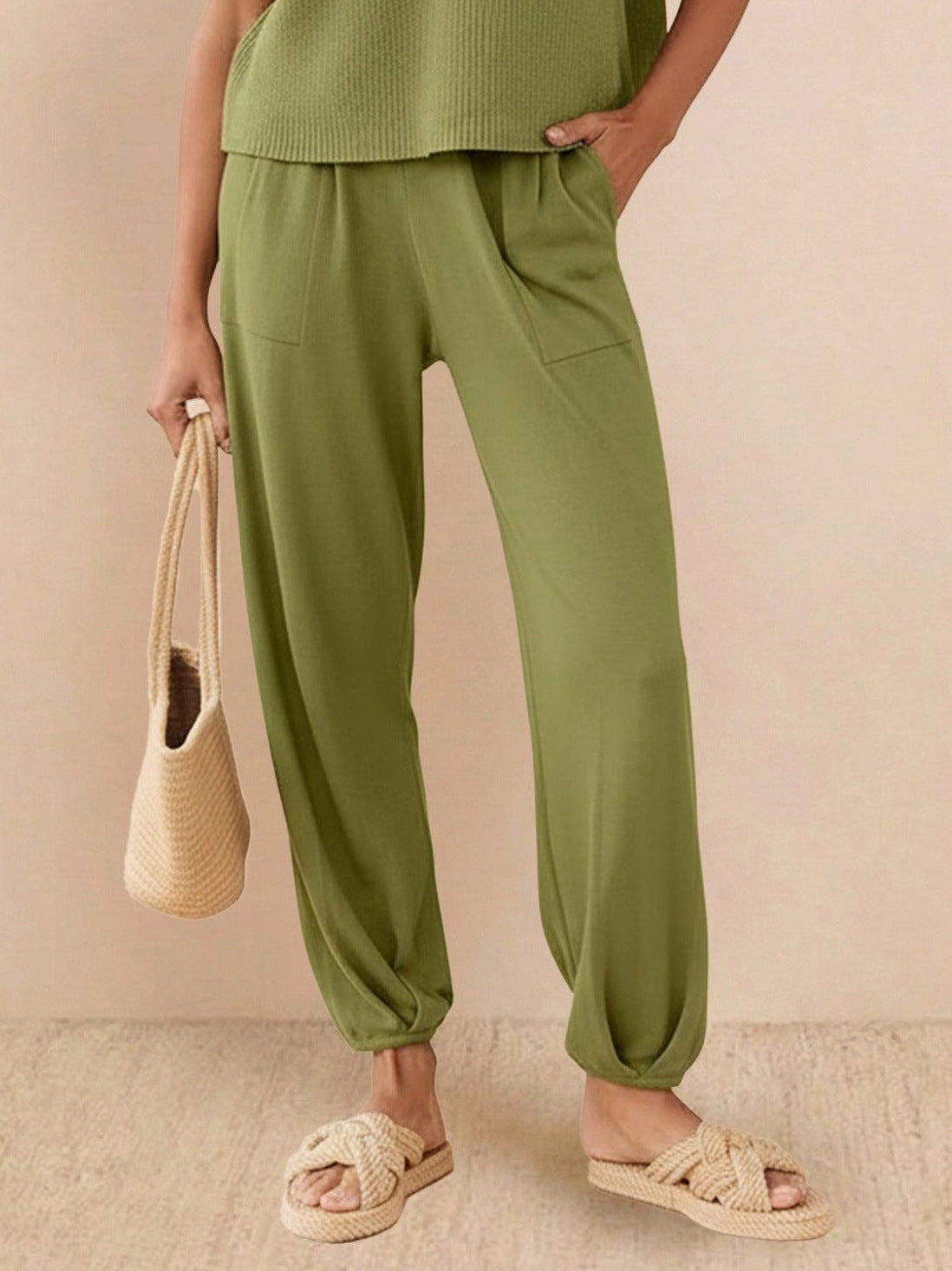 Knit Short Sleeve Co Ord Set