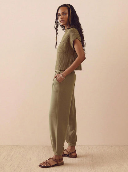 Knit Short Sleeve Co Ord Set