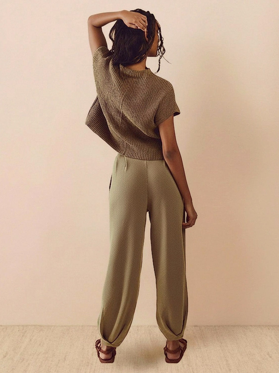 Knit Short Sleeve Co Ord Set