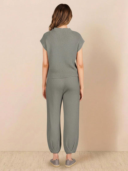 Knit Short Sleeve Co Ord Set