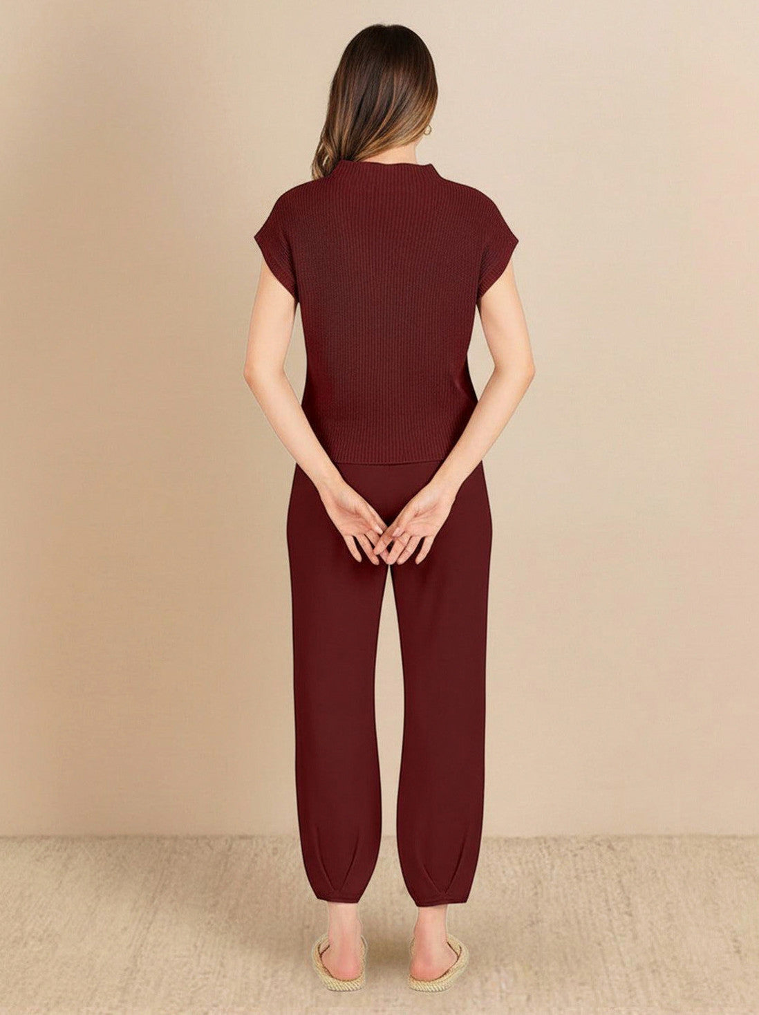 Knit Short Sleeve Co Ord Set