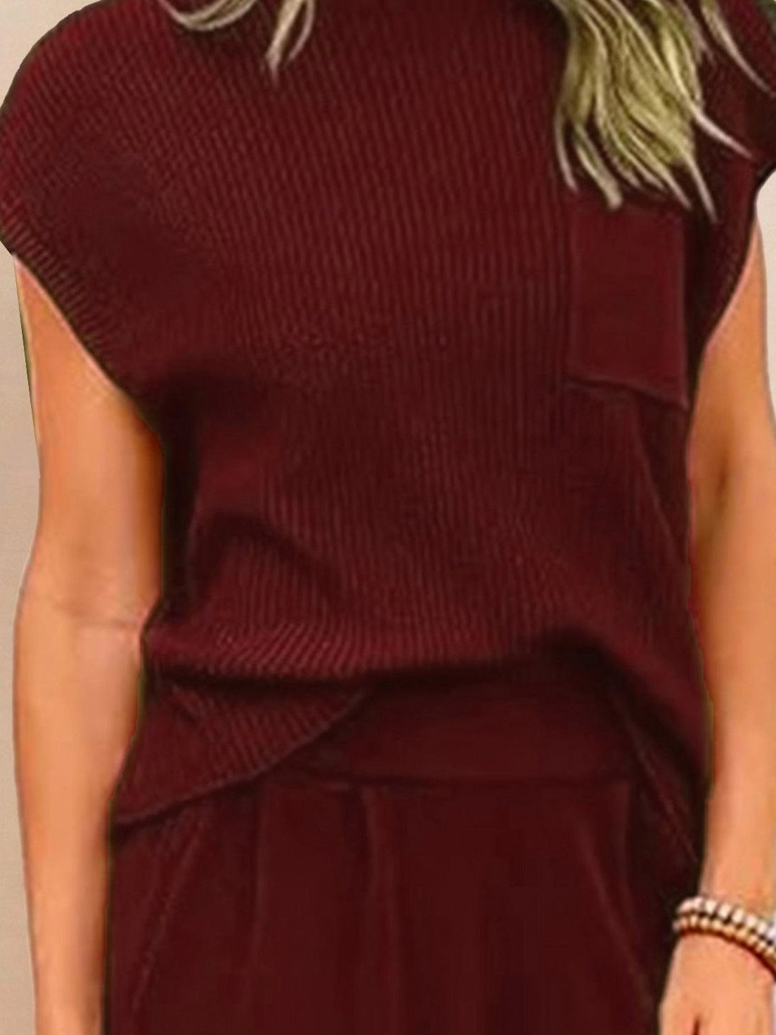 Knit Short Sleeve Co Ord Set