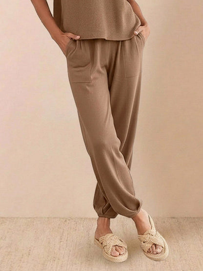 Knit Short Sleeve Co Ord Set
