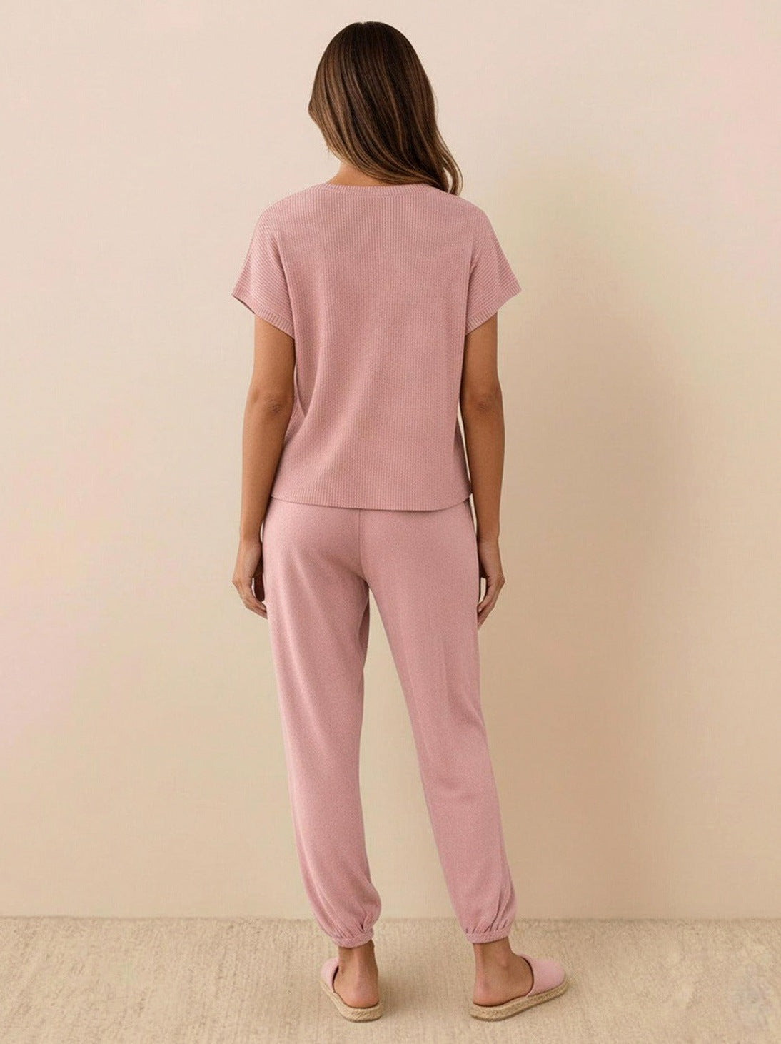 Knit Short Sleeve Co Ord Set
