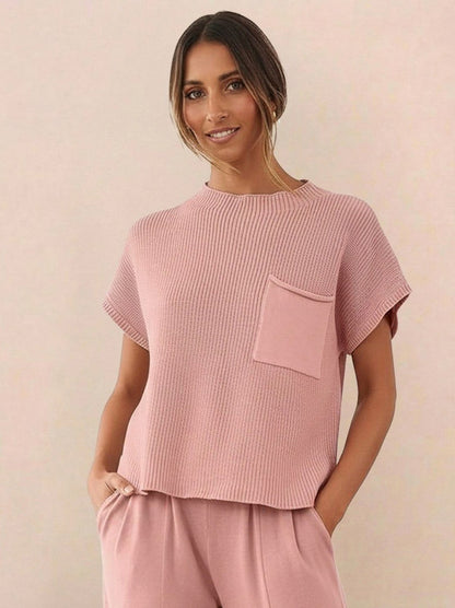 Knit Short Sleeve Co Ord Set