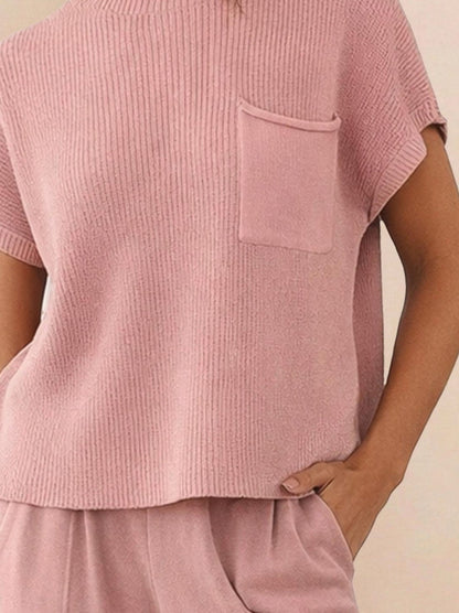 Knit Short Sleeve Co Ord Set