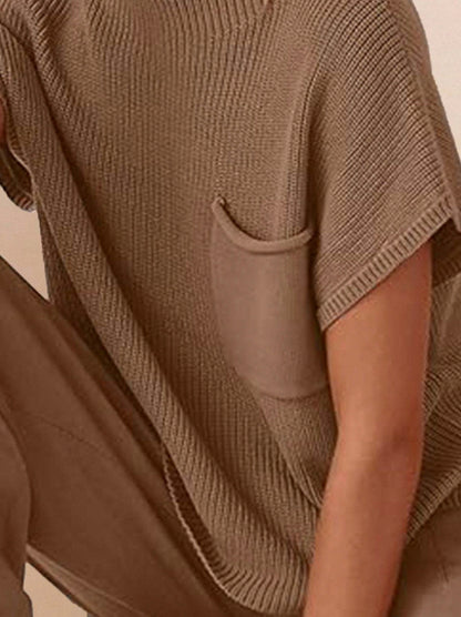 Knit Short Sleeve Co Ord Set