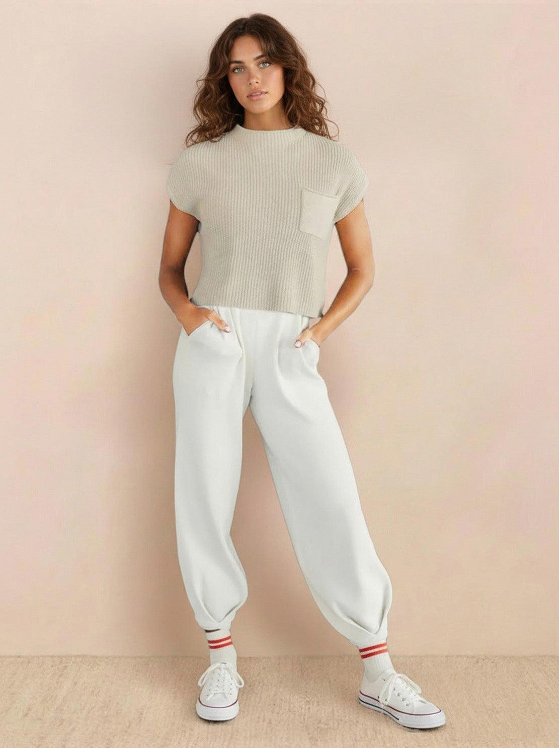 Knit Short Sleeve Co Ord Set