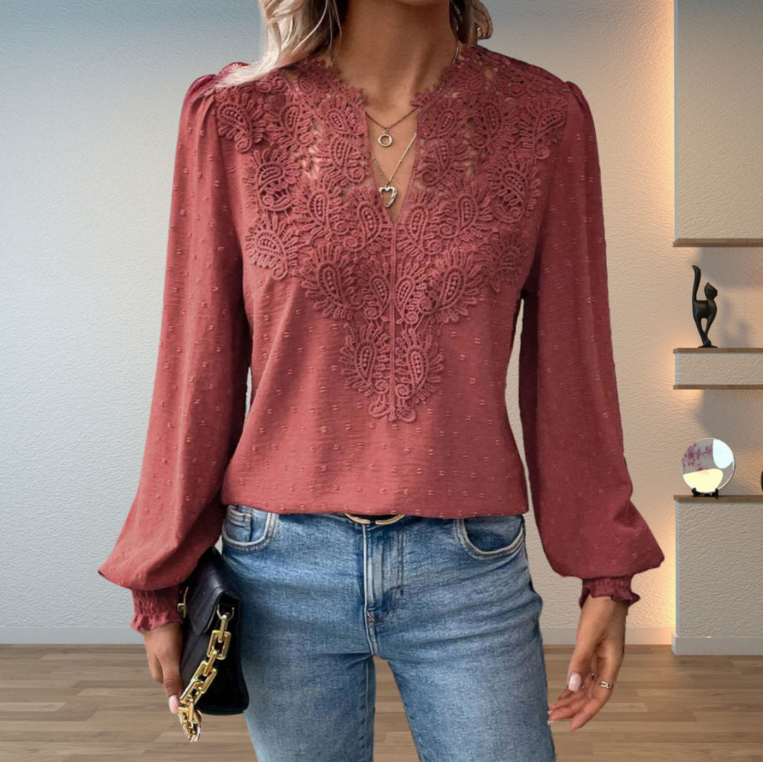 Lace Long Sleeve Blouse