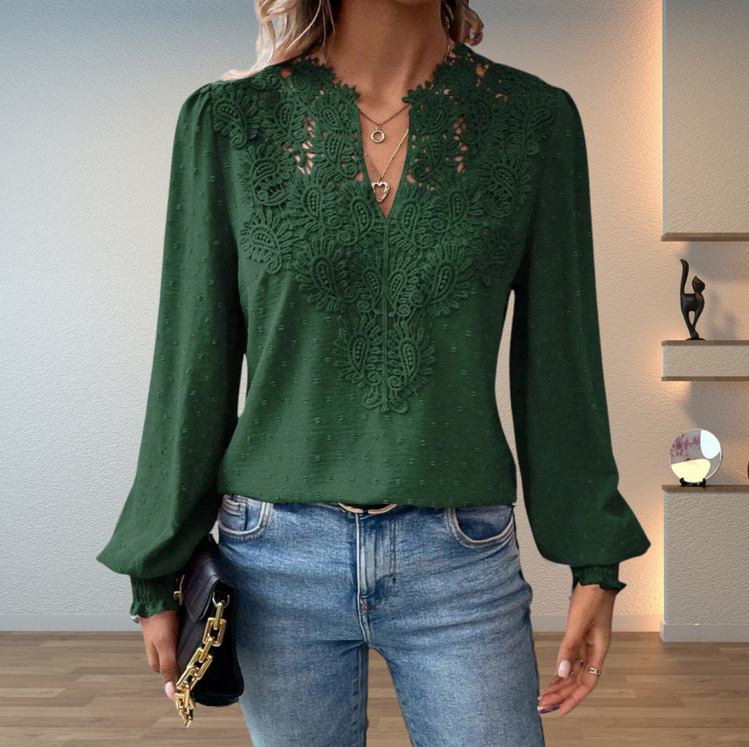 Lace Long Sleeve Blouse