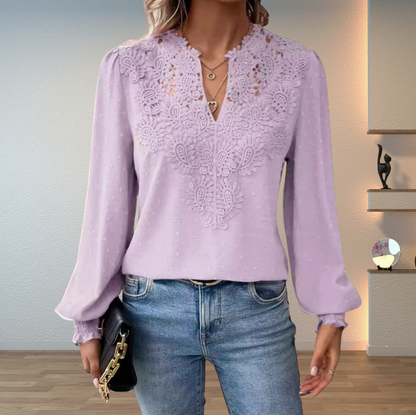Lace Long Sleeve Blouse