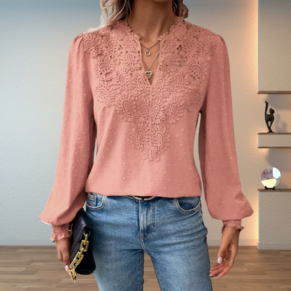 Lace Long Sleeve Blouse