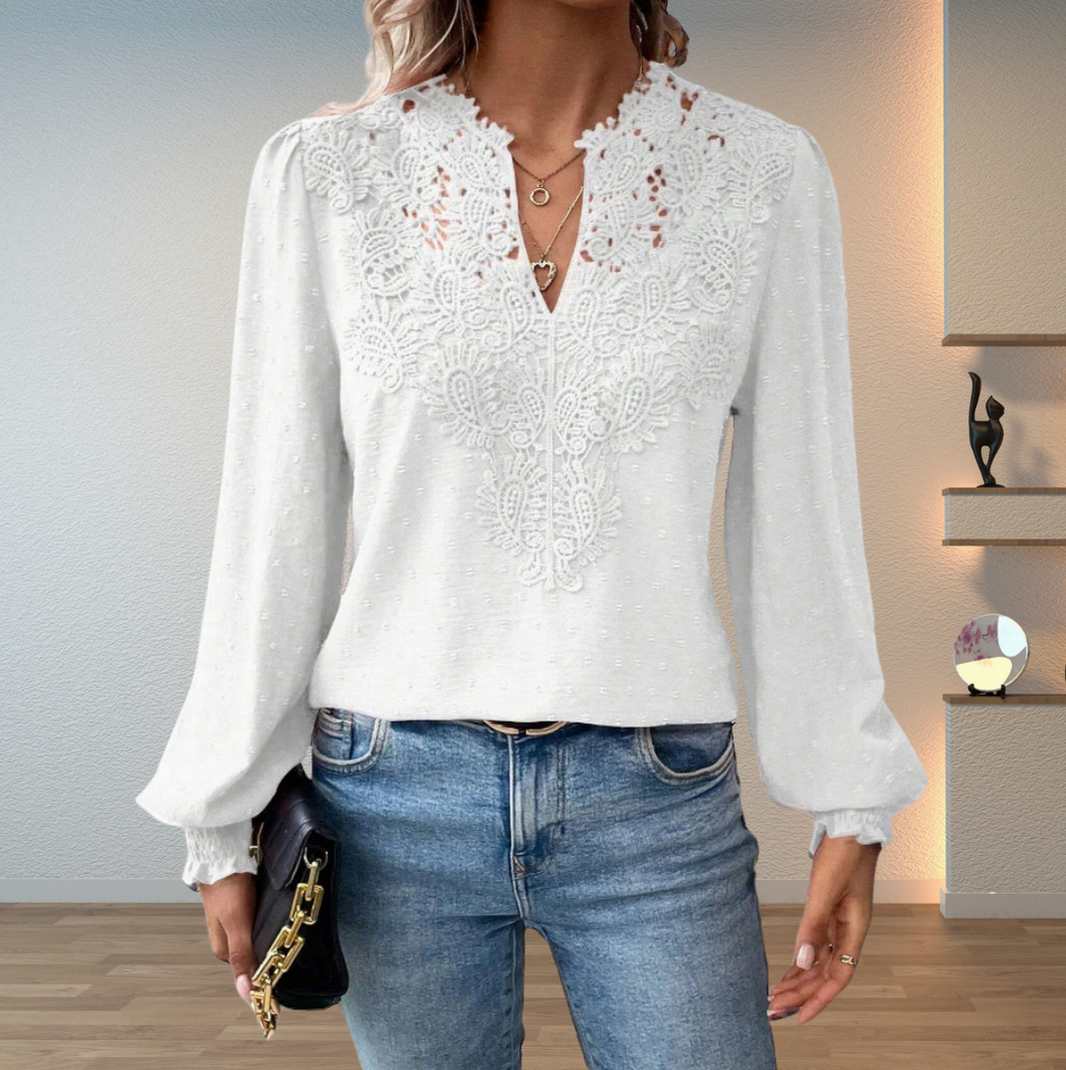 Lace Long Sleeve Blouse