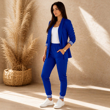 Long Sleeve Blazer and Joggers Co Ord Set