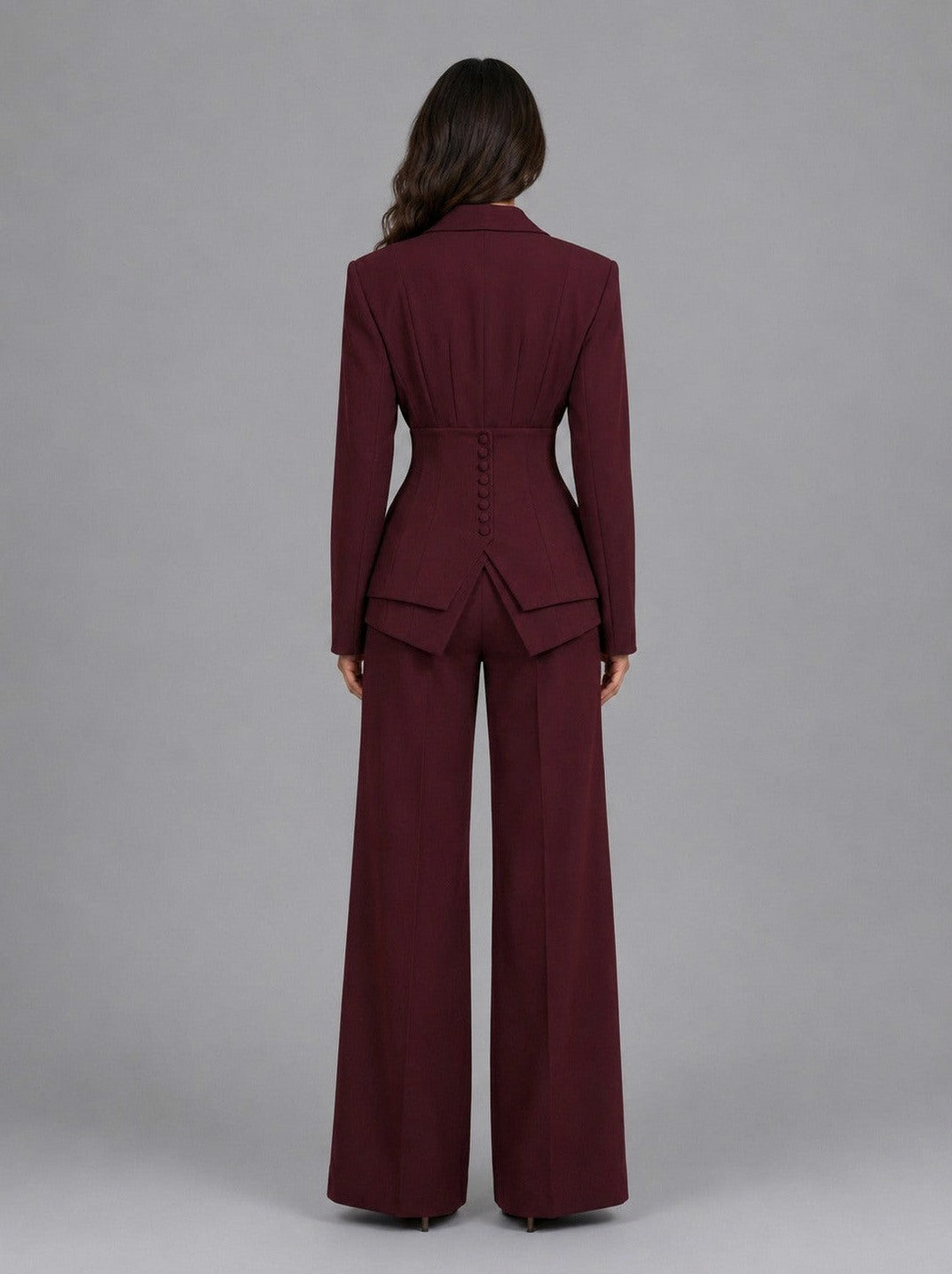 Long Sleeve Corset Blazer Co Ord Set